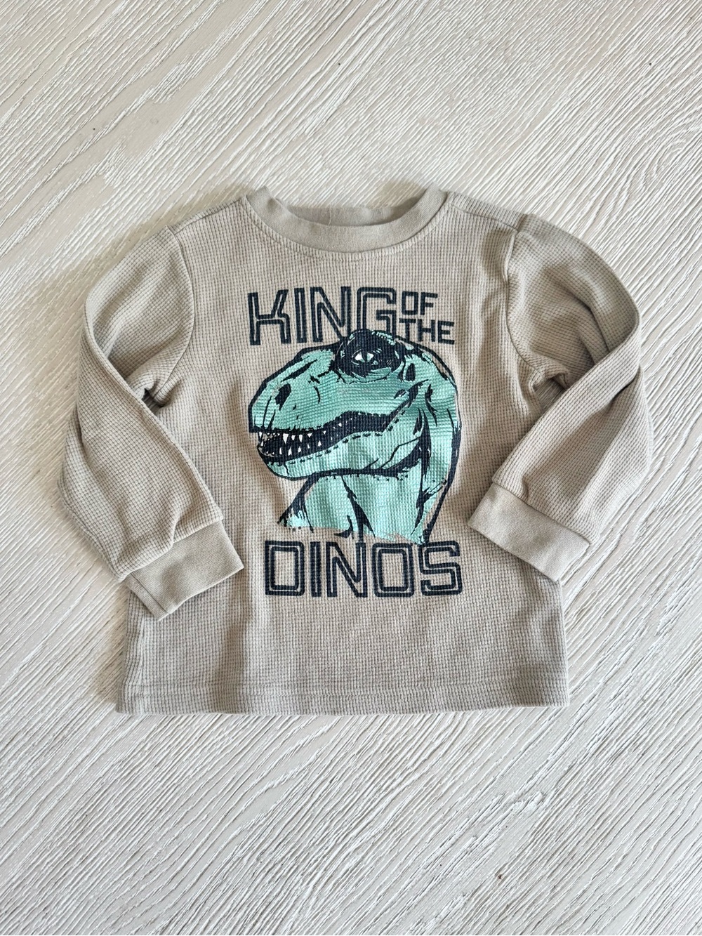 Copper Denim King of the Dinos Thermal tee, 3T NEW